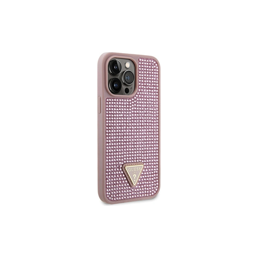 Hurtownia GSM - Etui Guess GUHCP14XHDGTPP Apple iPhone 14 Pro Max rózsaszín/pink hardcase Rhinestone Triangle - GUE2601 - {ean13} - Hurt