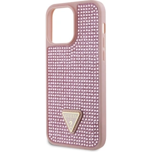 Guess GUHCP14XHDGTPP Apple iPhone 14 Pro Max pink hardcase Rhinestone Triangle