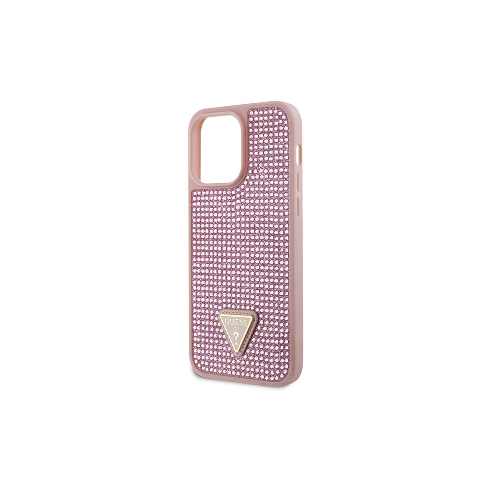 Hurtownia GSM - Etui Guess GUHCP14XHDGTPP Apple iPhone 14 Pro Max rózsaszín/pink hardcase Rhinestone Triangle - GUE2601 - {ean13} - Hurt