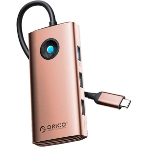 Hurtownia GSM - Dokkoló állomás Orico HUB 6 az 1-ben USB-C, HDMI, 3xUSB (rózsaszín arany) - ORC150 - {ean13} - Hurt