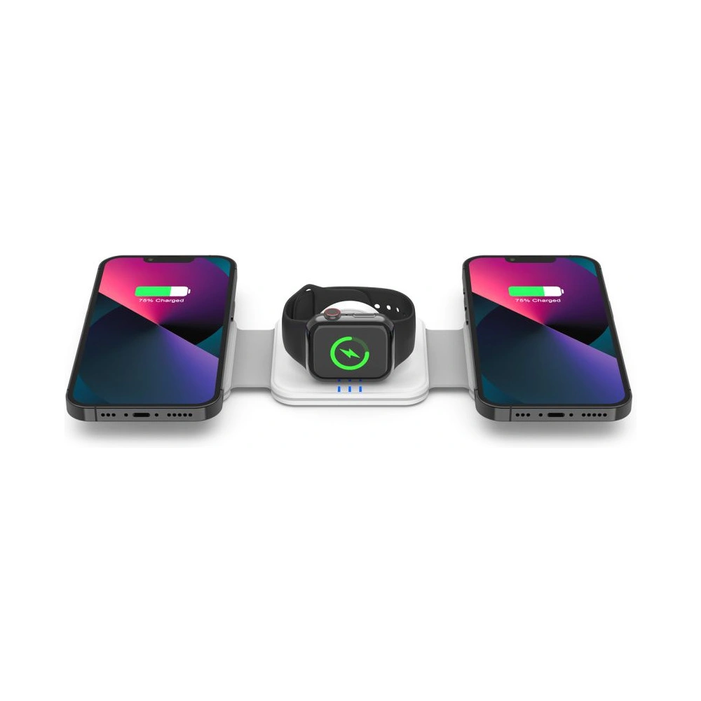 Hurtownia GSM - Încărcător wireless Tech-Protect QI15W-A24 3in1 Magnetic Wireless Charger MagSafe Alb - THP1987 - {ean13} - Hurt
