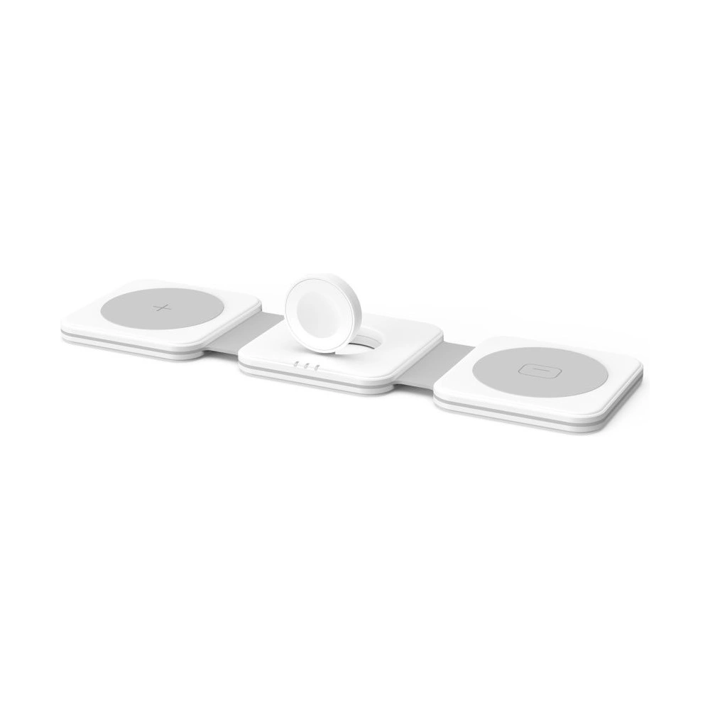 Hurtownia GSM - Încărcător wireless Tech-Protect QI15W-A24 3in1 Magnetic Wireless Charger MagSafe Alb - THP1987 - {ean13} - Hurt