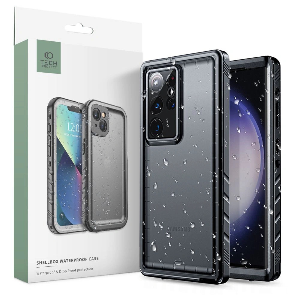 Hurtownia GSM - Etui Tech-Protect Shellbox IP68 Samsung Galaxy S23 Ultra Fekete - THP1989 - {ean13} - Hurt