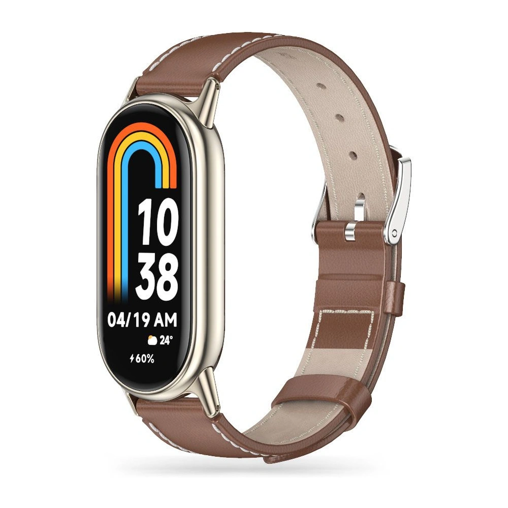 Hurtownia GSM - Pasek Tech-Protect Leatherfit Xiaomi Mi Smart Band 8 / 8 NFC / 9 Braun - THP1995 - {ean13} - Hurt