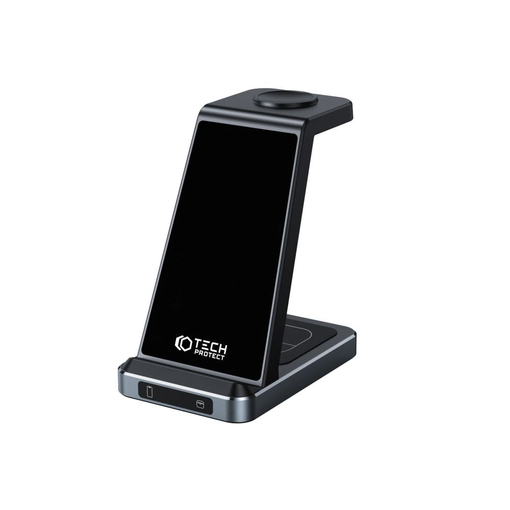 Hurtownia GSM - Vezeték nélküli töltő Tech-Protect QI15W-A26 3in1 Vezeték nélküli Töltő Fekete - THP1996 - {ean13} - Hurt