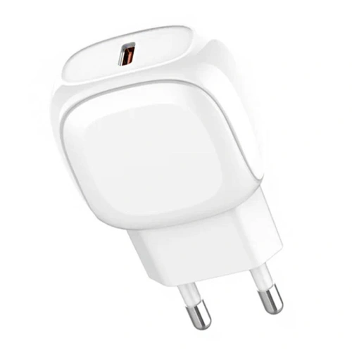 Ładowarka sieciowa LDNIO A1206C, USB-C, 27W + kabel USB-C/USB-C (biała)