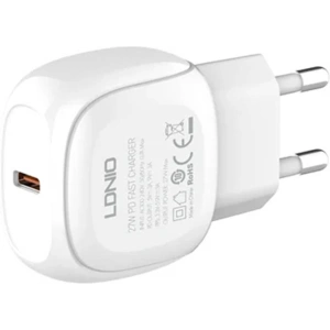 Hurtownia GSM - Netzteil LDNIO A1206C, USB-C, 27W + USB-C/USB-C Kabel (weiß) - LDN452 - {ean13} - Hurt