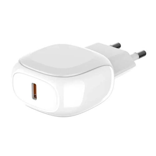 Ładowarka sieciowa LDNIO A1206C, USB-C, 27W + kabel USB-C/Lightning (biała)
