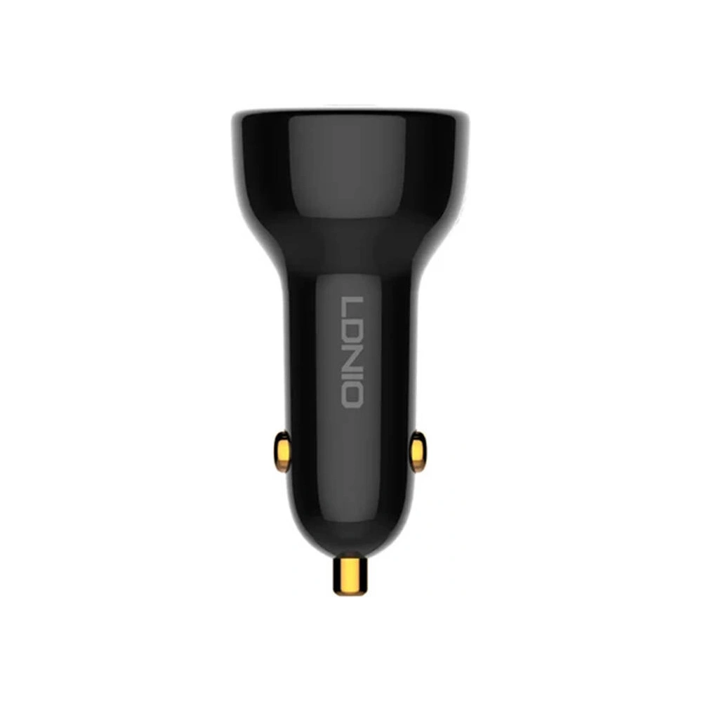 Hurtownia GSM - Automobilová nabíječka LDNIO C101, USB + USB-C, 100W + kabel USB-A/microUSB (černá) - LDN454 - {ean13} - Hurt