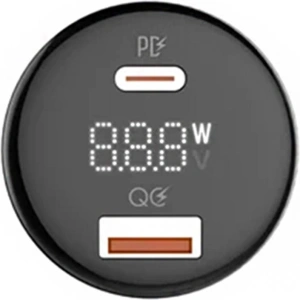 Automobilová nabíječka LDNIO C101, USB + USB-C, 100W + kabel USB-A/microUSB (černá)