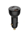 Încărcător auto LDNIO C101, USB + USB-C, 100W + cablu USB-A/Lightning