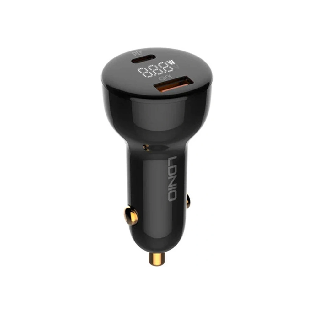 Hurtownia GSM - Auto nabíječka LDNIO C101, USB + USB-C, 100W + kabel USB-A/Lightning - LDN455 - {ean13} - Hurt