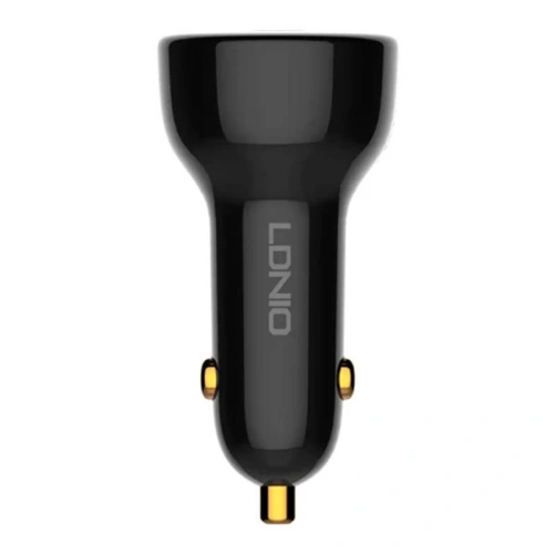 Ładowarka samochodowa LDNIO C101, USB + USB-C, 100W + kabel USB-A/Lightning