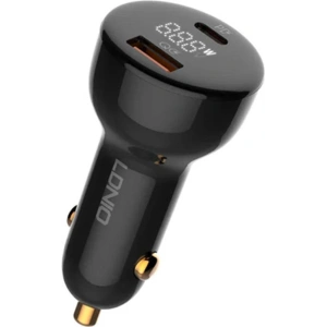 Wholesale LDNIO C101 Car Charger, USB-A + USB-C, 100W + USB-A/Lightning Cable - LDN455 - {ean13} - Hurt