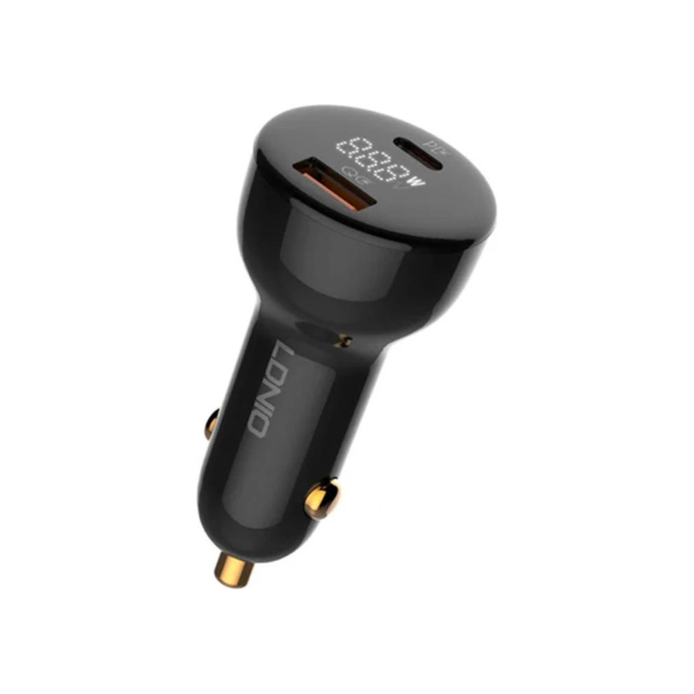 Hurtownia GSM - Auto nabíječka LDNIO C101, USB + USB-C, 100W + kabel USB-A/Lightning - LDN455 - {ean13} - Hurt