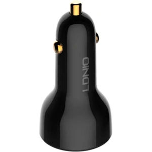 Hurtownia GSM - Ładowarka samochodowa LDNIO C101, USB + USB-C, 100W + kabel USB-A/Lightning - LDN455 - {ean13} - Hurt