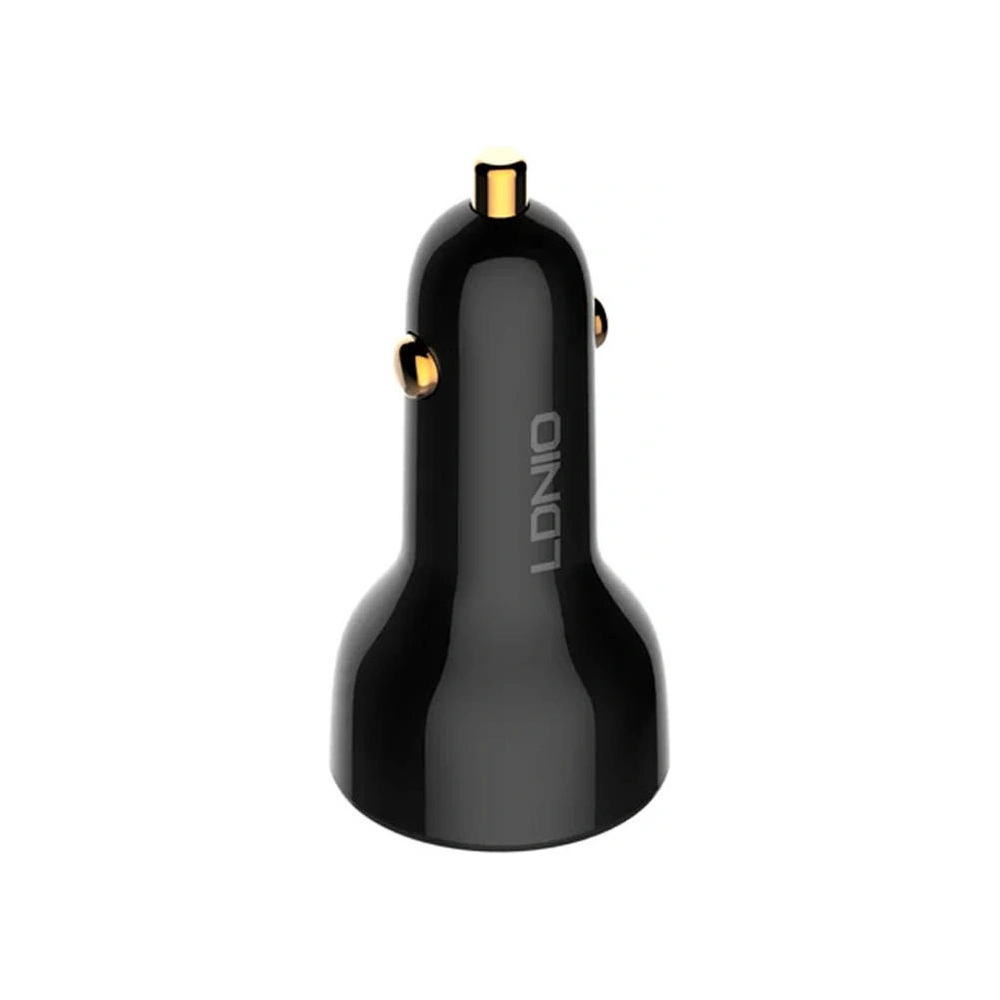 Hurtownia GSM - Încărcător auto LDNIO C101, USB + USB-C, 100W + cablu USB-A/Lightning - LDN455 - {ean13} - Hurt