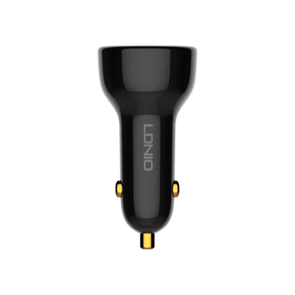 Hurtownia GSM - Auto nabíječka LDNIO C101, USB + USB-C, 100W + kabel USB-C/USB-C (černá) - LDN457 - {ean13} - Hurt