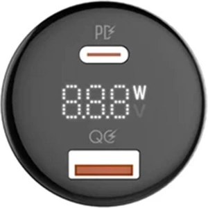 Hurtownia GSM - Auto nabíječka LDNIO C101, USB + USB-C, 100W + kabel USB-C/USB-C (černá) - LDN457 - {ean13} - Hurt