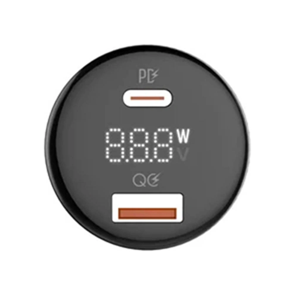 Hurtownia GSM - Încărcător auto LDNIO C101, USB + USB-C, 100W + cablu USB-C/USB-C (negru) - LDN457 - {ean13} - Hurt