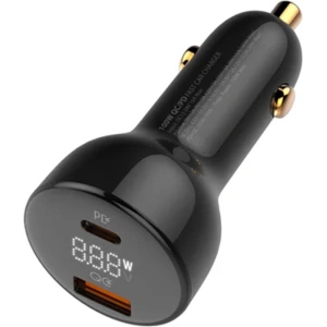 Hurtownia GSM - Auto nabíječka LDNIO C101, USB + USB-C, 100W + kabel USB-C/USB-C (černá) - LDN457 - {ean13} - Hurt