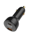 Hurtownia GSM - Încărcător auto LDNIO C101, USB + USB-C, 100W + cablu USB-C/USB-C (negru) - LDN457 - {ean13} - Hurt