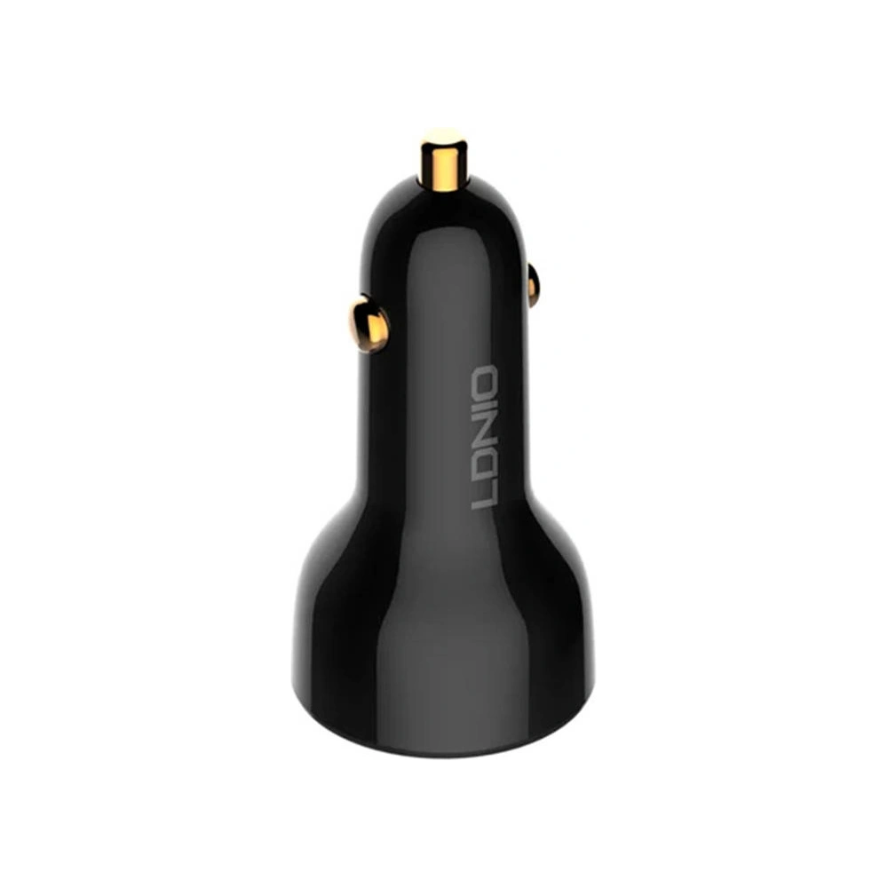 Hurtownia GSM - Auto nabíječka LDNIO C101, USB + USB-C, 100W + kabel USB-C/USB-C (černá) - LDN457 - {ean13} - Hurt