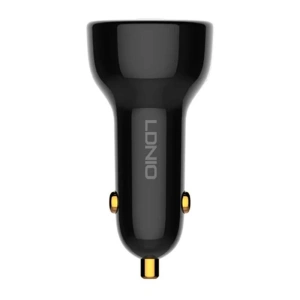 Hurtownia GSM - Auto nabíječka LDNIO C101, USB + USB-C, 100W + kabel USB-C/Lightning (černá) - LDN458 - {ean13} - Hurt