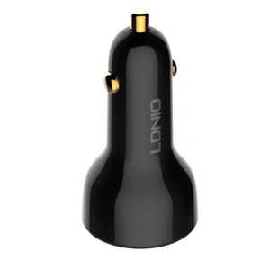 Hurtownia GSM - Auto nabíječka LDNIO C101, USB + USB-C, 100W + kabel USB-C/Lightning (černá) - LDN458 - {ean13} - Hurt
