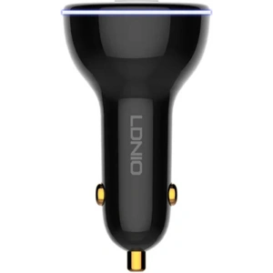 Hurtownia GSM - Ładowarka samochodowa LDNIO C102, USB + 2x USB-C, 160W + kabel USB-A/microUSB (czarna) - LDN459 - {ean13} - Hurt