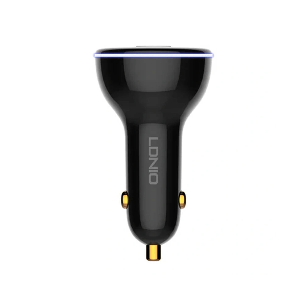Hurtownia GSM - Automobilová nabíječka LDNIO C102, USB + 2x USB-C, 160W + kabel USB-A/Lightning (černá) - LDN460 - {ean13} - Hurt