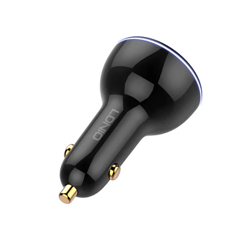 Hurtownia GSM - Automobilová nabíječka LDNIO C102, USB + 2x USB-C, 160W + kabel USB-A/Lightning (černá) - LDN460 - {ean13} - Hurt