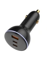 Hurtownia GSM - Automobilová nabíječka LDNIO C102, USB + 2x USB-C, 160W + kabel USB-A/Lightning (černá) - LDN460 - {ean13} - Hurt