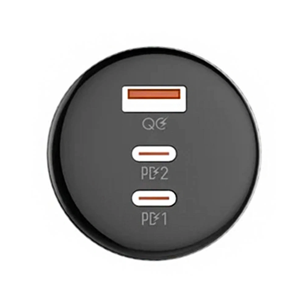 Hurtownia GSM - Automobilová nabíječka LDNIO C102, USB + 2x USB-C, 160W + kabel USB-A/Lightning (černá) - LDN460 - {ean13} - Hurt
