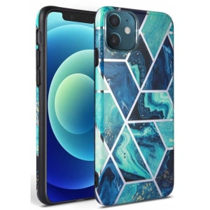 Hurtownia GSM - Etui Tech-Protect Marmor Apple iPhone 12 mini Blau - THP1997 - {ean13} - Hurt