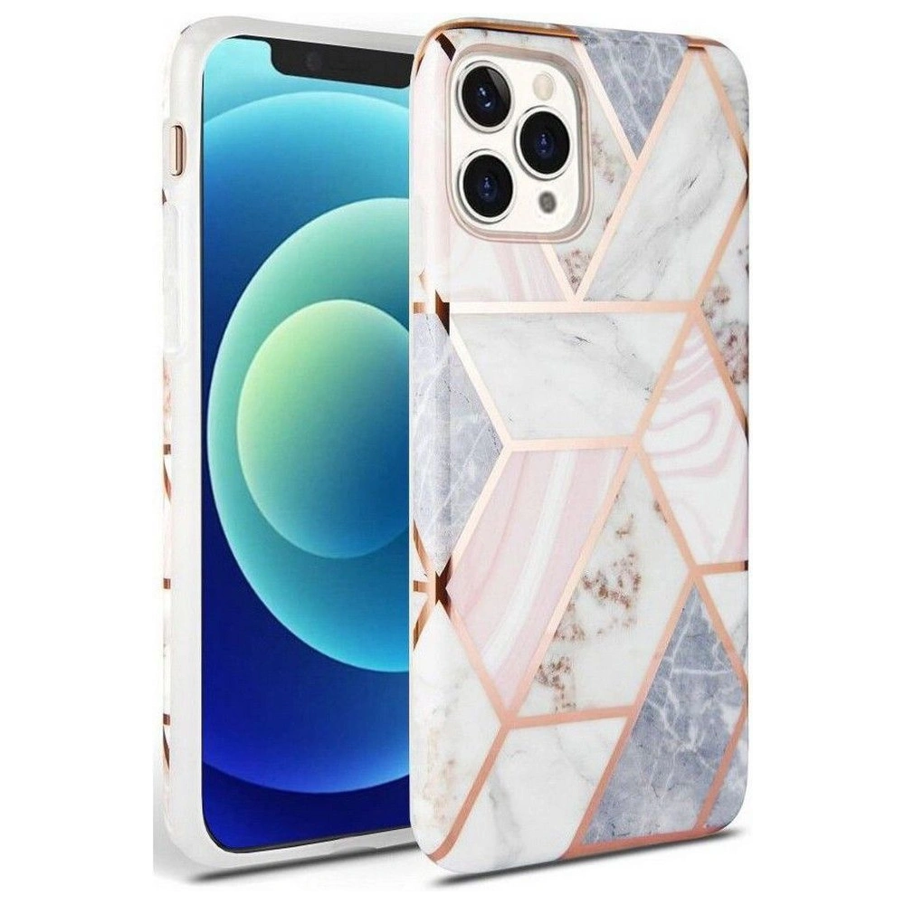 Hurtownia GSM - Etui Tech-Protect Marmor Apple iPhone 12 Pro Max Pink - THP2000 - {ean13} - Hurt