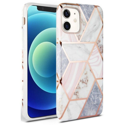 Tech-Protect Distributor - 0795787715222 - THP2001 - Tech-Protect Marble Apple iPhone 12 mini Pink - B2B homescreen