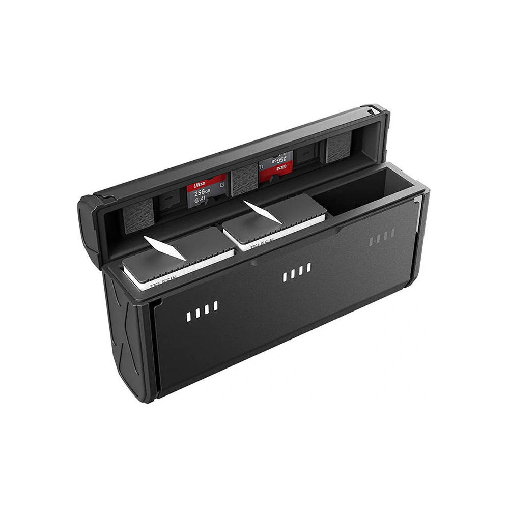 Wholesale TELESIN 3-slots Charger + 2 batteries GoPro Hero 11/10/9 GP-PT-G01 - TLS121 - {ean13} - Hurt