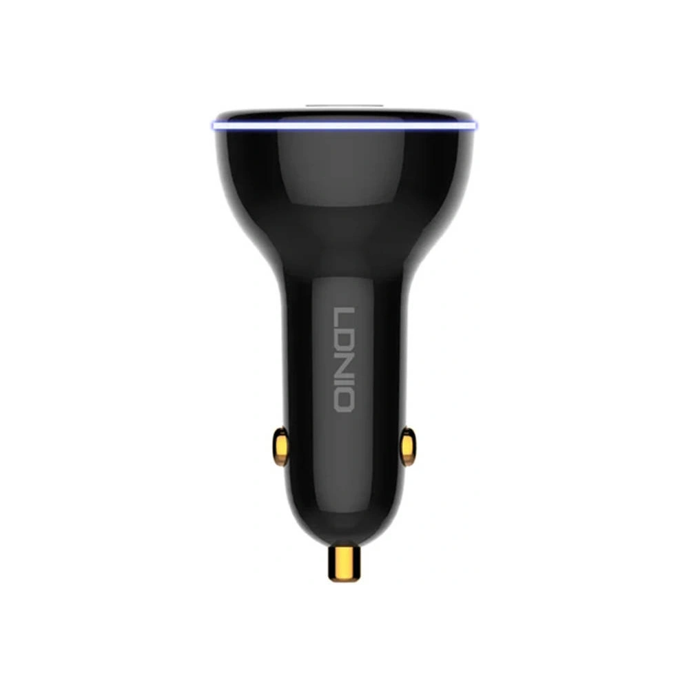 Hurtownia GSM - Auto nabíječka LDNIO C102, USB + 2x USB-C, 160W + USB-C/Lightning kabel (černá) - LDN463 - {ean13} - Hurt