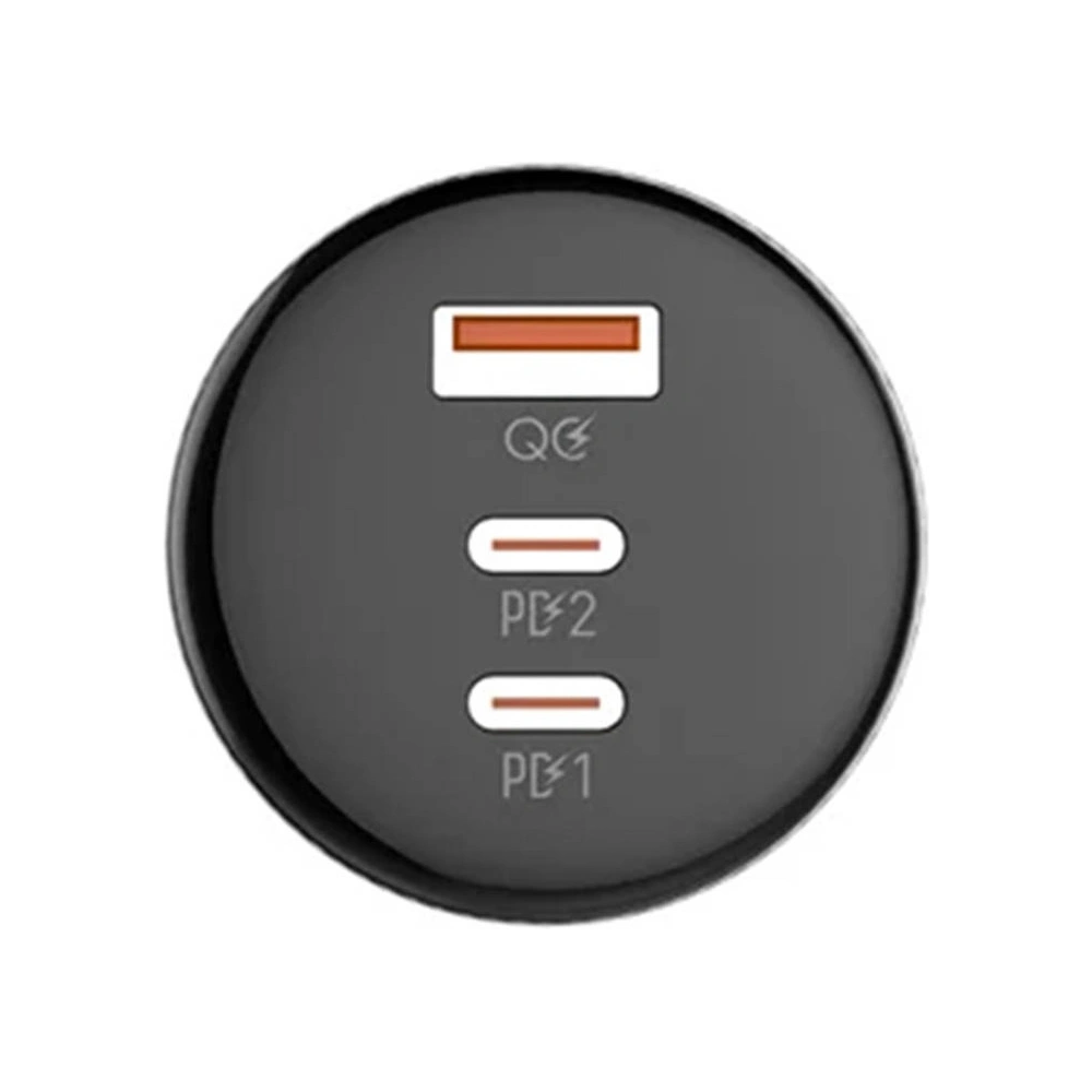 Hurtownia GSM - Încărcător auto LDNIO C102, USB + 2x USB-C, 160W + cablu USB-C/Lightning (negru) - LDN463 - {ean13} - Hurt