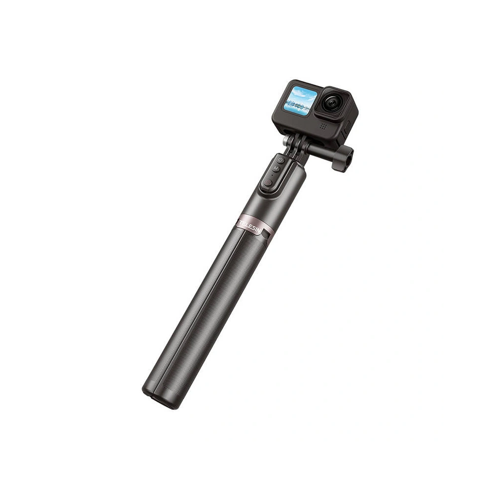 Hurtownia GSM - Cojoc pentru selfie TELESIN Selfie-stick cu stativ și telecomandă (130 cm) - TLS117 - {ean13} - Hurt
