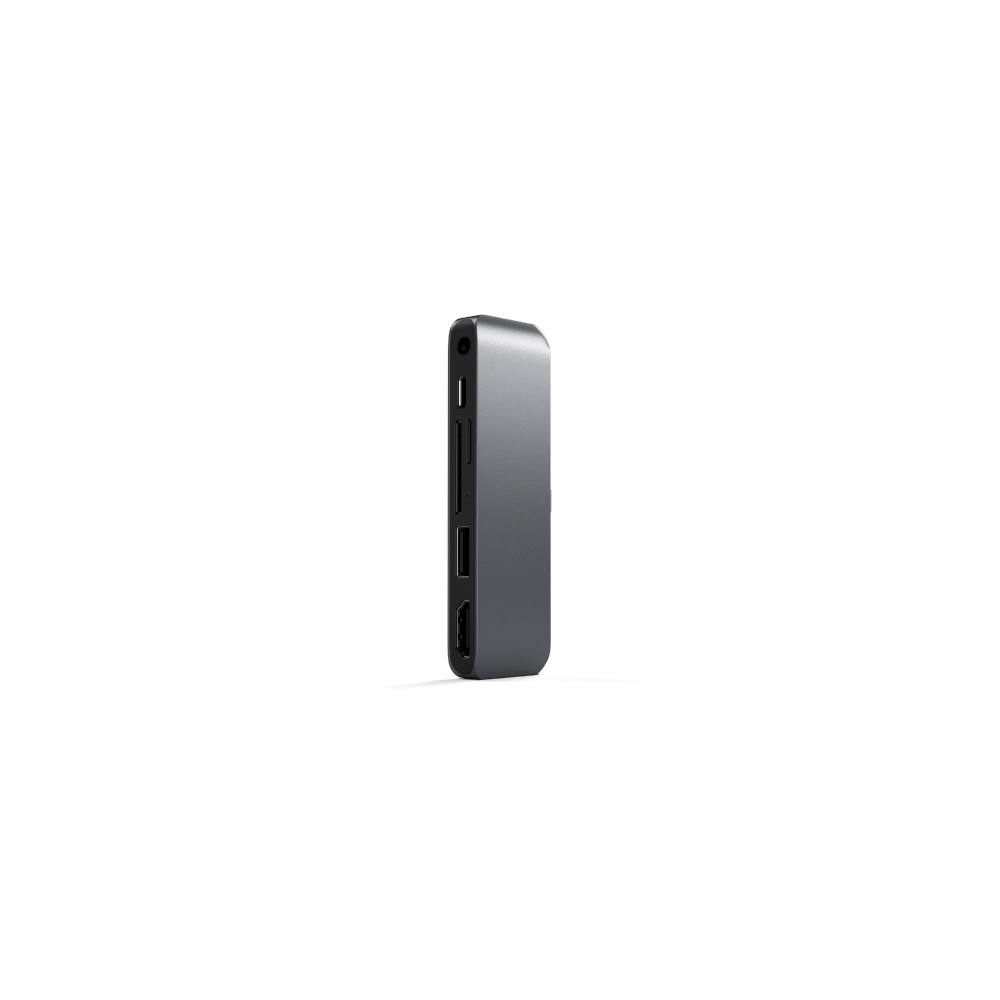 Hurtownia GSM - Hub Satechi USB-C (USB-C 60W, 4K HDMI, USB-A, čtečka karet micro/SD, jack port) (space gray) - STH47 - {ean13} - Hurt