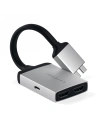 Adaptér Satechi Dual Aluminium Adapter 2xUSB-C, 2x 4K HDMI (stříbrný)