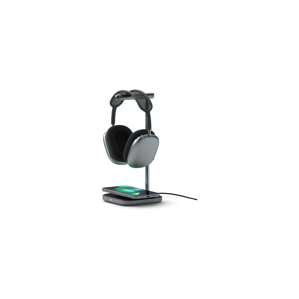 Hurtownia GSM - Fejhallgató tartó vezeték nélküli töltővel Satechi Headphone Stand 2in1 Apple AirPods Max (space gray) - STH50 - {ean13} - Hurt
