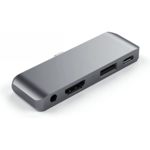 Hurtownia GSM - Hub Satechi Aluminium Mobile Pro Hub USB-C (USB-C 60W, 4K HDMI, USB-A 3.0, jack port) (space gray) - STH55 - {ean13} - Hurt