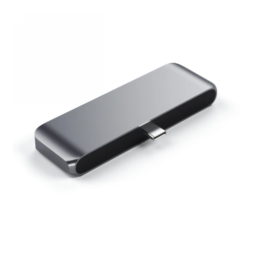 Hub Satechi Aluminium Mobile Pro Hub USB-C (USB-C 60W, 4K HDMI, USB-A 3.0, jack port) (space gray)