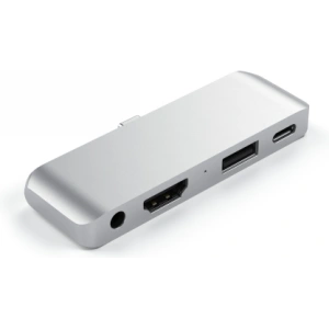 Hurtownia GSM - Hub Satechi Aluminium Mobile Pro Hub USB-C (USB-C 60W, 4K HDMI, USB-A 3.0, jack port) (silver) - STH56 - {ean13} - Hurt