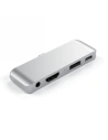 Satechi Aluminium Mobile Pro Hub USB-C (USB-C 60W, 4K HDMI, USB-A 3.0, jack port) (silver)