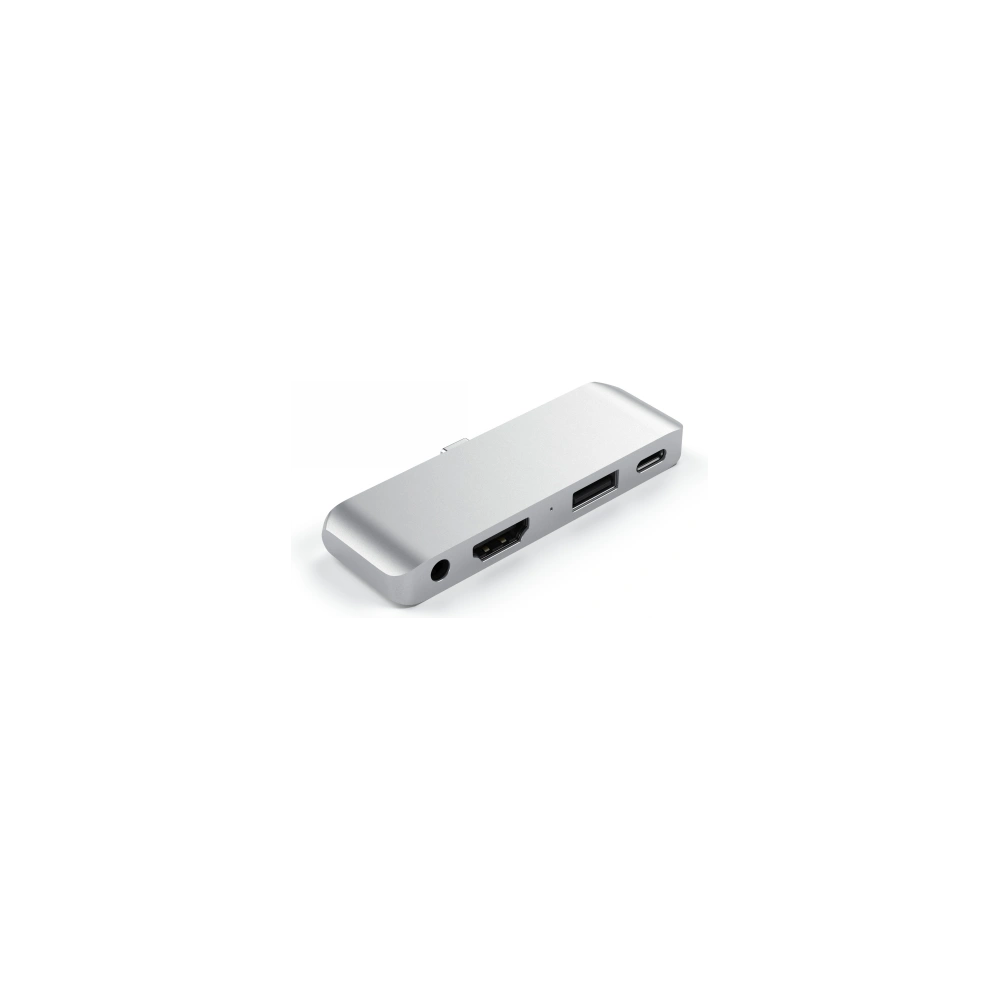 Hurtownia GSM - Hub Satechi Aluminium Mobile Pro Hub USB-C (USB-C 60W, 4K HDMI, USB-A 3.0, jack port) (stříbrný) - STH56 - {ean13} - Hurt