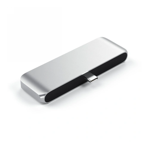 Hub Satechi Aluminium Mobile Pro Hub USB-C (USB-C 60W, 4K HDMI, USB-A 3.0, jack port) (silver)